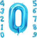 Blue 0 Number Balloon, 40 Inch, Premium Mylar, by Unknown