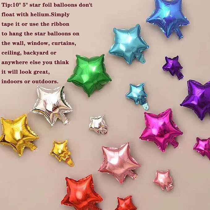 Silver Star Balloons, Small Silver Foil Star Balloon | Silver Star Balloons - Image 4