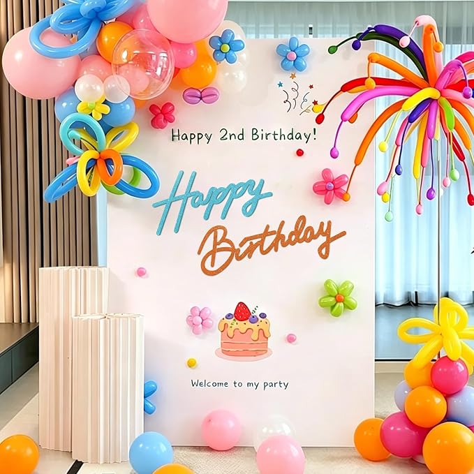TONIFUL Happy Birthday Sign for Backdrop - Image 4