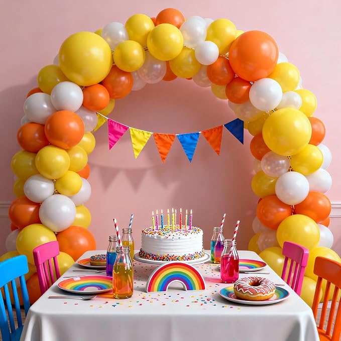 Patimate Yellow Balloons 100 Pcs 12 inch Round Yellow Latex Party Balloons | - Image 6