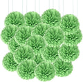 Qimoo DIY Decorative 20pcs Green Paper Tissue Pom-poms Flowers Ball by QIMOO