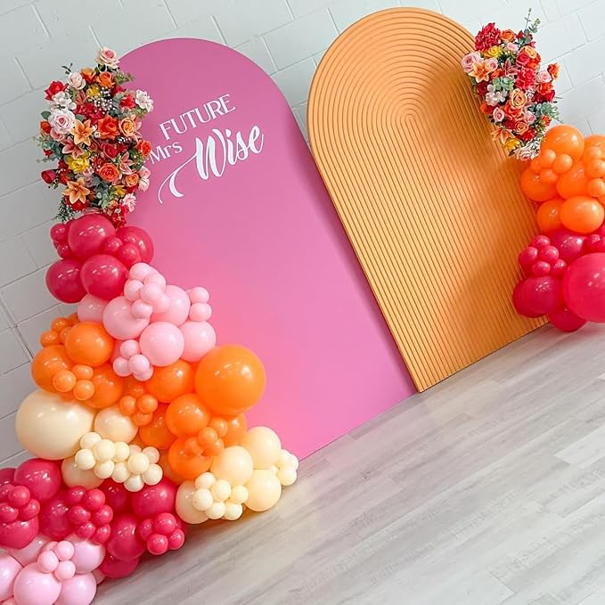 Pink and Orange Balloons, 12 Inch Latex Balloon - Image 5
