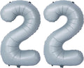 40 In Matte gray Number Balloon Helium Foil Mylar Birthday Balloon Digit 22 | by Exquisitehighqualitypartydecorationstomeetyoureveryneed%EF%BC%81