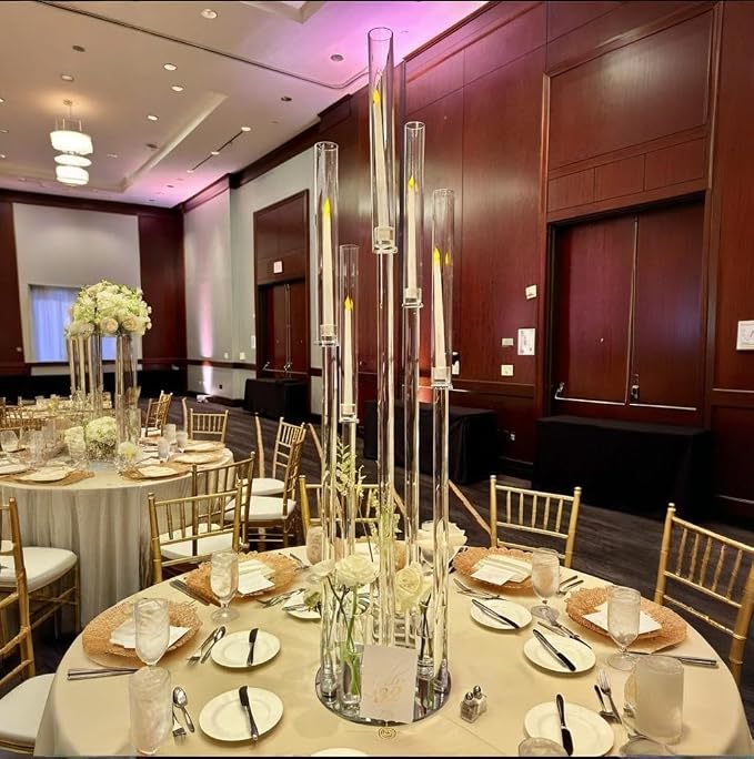 42.5inch 10pcs Acrylic Candelabra Centerpieces - Image 4