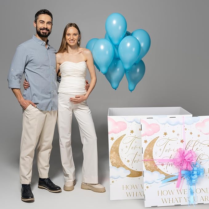 AmazingSpark 28in Giant Gender Reveal Gift Box - Image 7