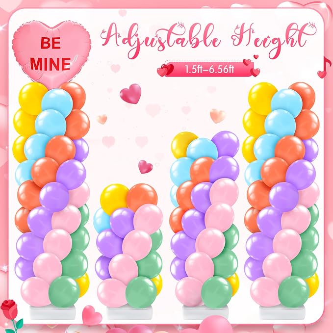 Kasyat 2 Set Valentines Day Balloon Column Stand Kit - Image 5