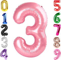40 Inch Pastel Pink Number 3 Balloon, 3rd Birthday Party Decorations | 40 Inch by Hadoife
