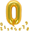 32 Inch Gold Number 0 Balloons Foil Ballon Digital Birthday Party Decoration by MEIDUOCO