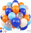 Blue and Orange Balloons Set by Paready