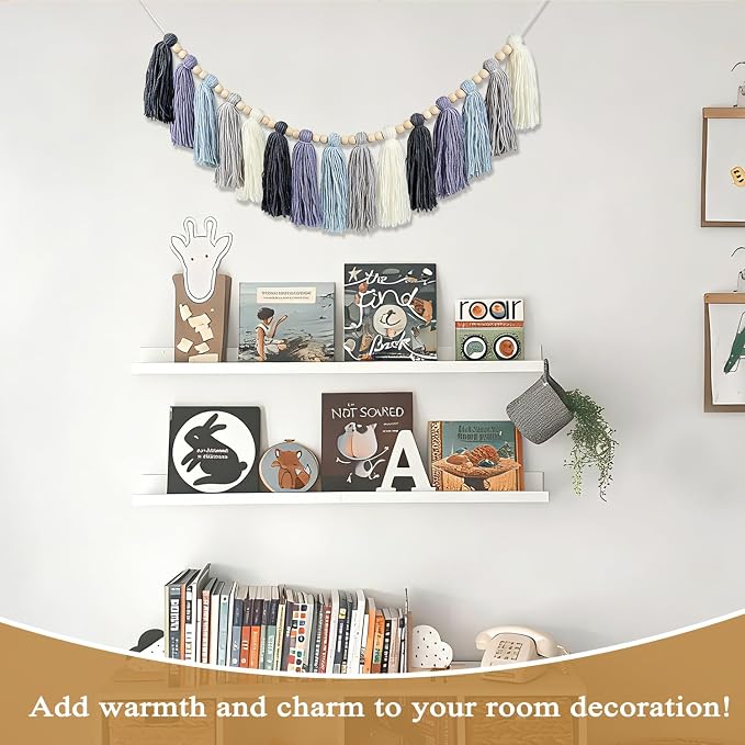 Boho Classroom Decor Tassel Garland, Bulletin Board Decorations，Nursery Boho - Image 3