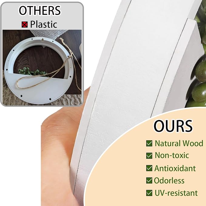 2pcs Artificial Succulents Hanging Plants 12.2'' Fake String of Pearls in Pot - Image 3