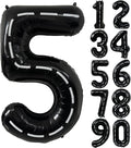 40 Inch Race Car Black Number Balloons Race Car Birthday Party Balloons Large by Yeodong