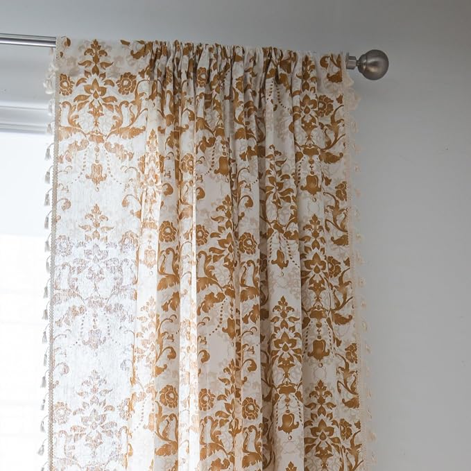Sutuo Home Boho Curtains for Bedroom Living Room 96 Inches Length Long - Image 5