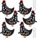 6 Pcs Walking Chicken Balloons, 20 Inch Chickens Foil Balloons by KINYFY