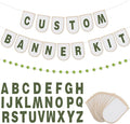 Hahafelt 125 Pcs Make Your Own Banner Kit Personalized Handmade Name Scallop by Hahafelt