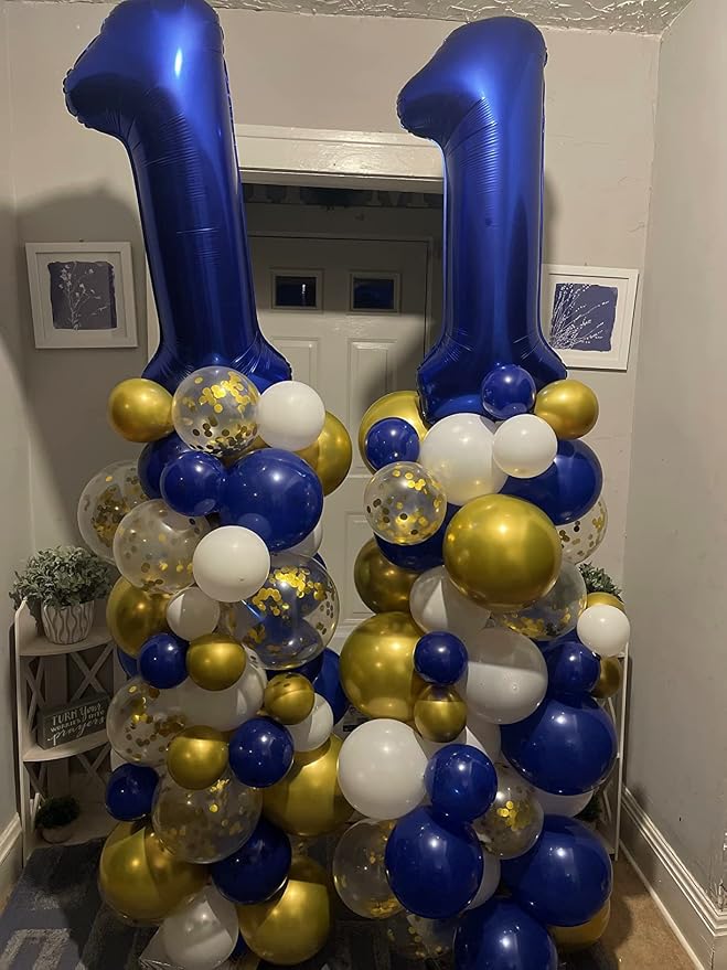 21 Balloon Numbers 40Inch for 21 Year Old Birthday Decorations, Dark Blue | - Image 3