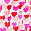 Rose-Gold Red Valentines Party-Decorations Heart-Garland - 52ft Galentines by Burgleda