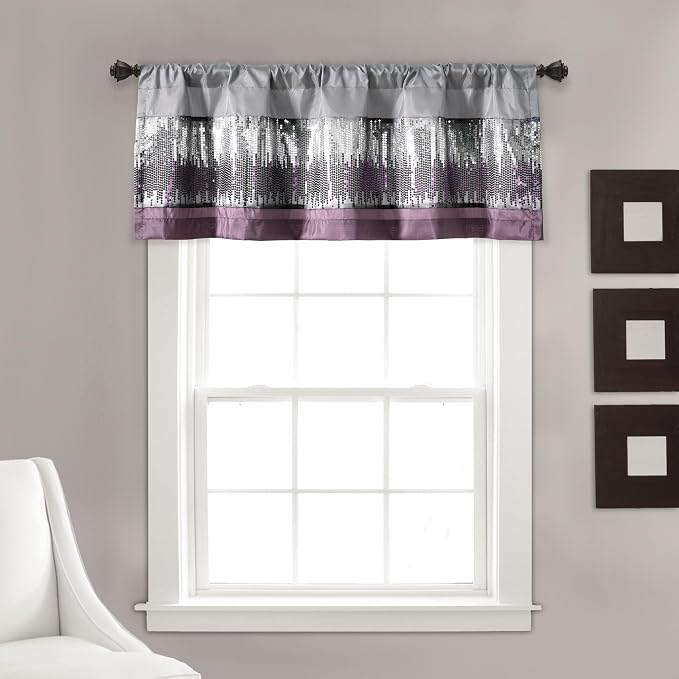 Lush Decor Night Sky Sequins Valance Curtain Single by LushDecor