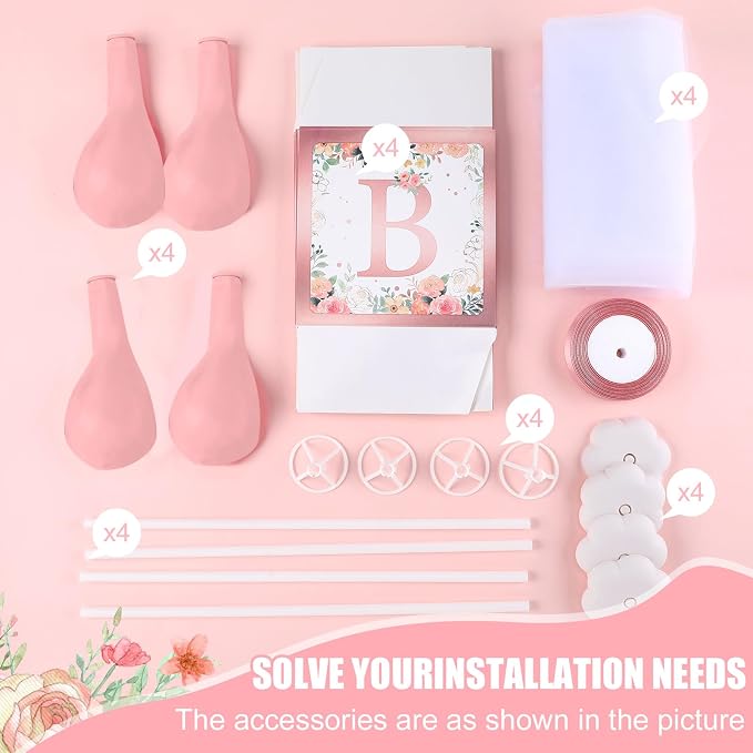 6 Set Pink Girl Tulle Tutu Balloon - Image 5