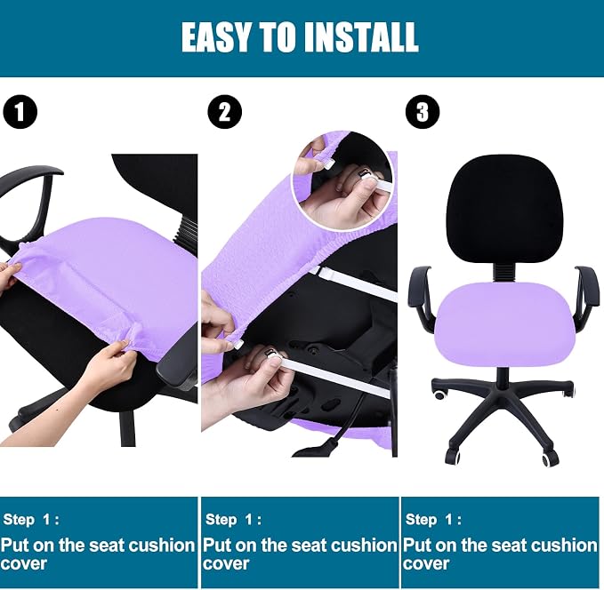 Smiry Office Computer Chair Seat Covers - Image 7
