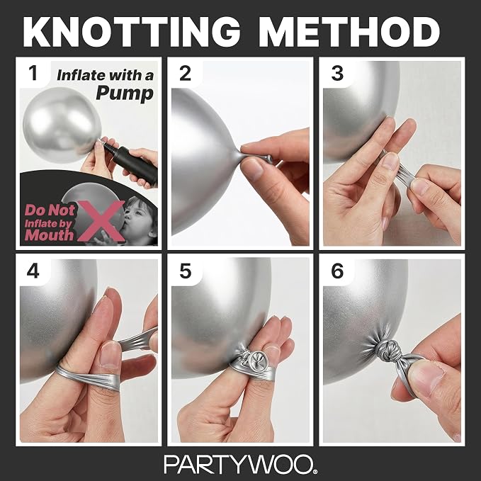 PartyWoo Pearl White Balloons 128pcs Different Sizes Pack of 18 12 10 5 Inch - Image 7