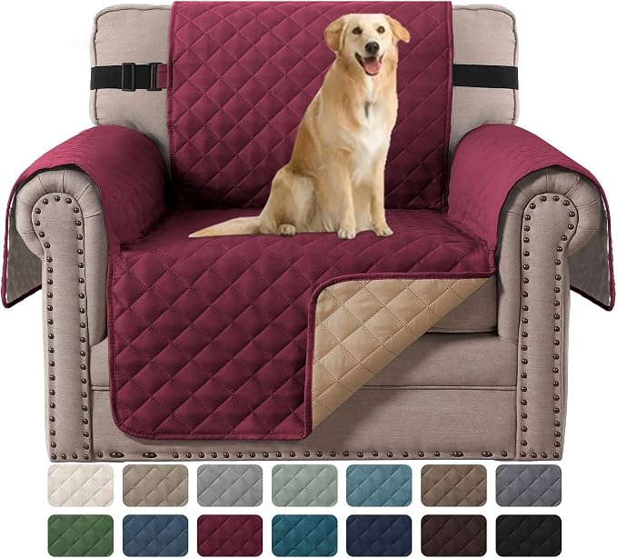 H.VERSAILTEX Reversible Chair Sofa Slipcover Water Repellent Couch Sofa Cover by HVERSAILTEX