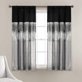 Lush Decor Night Sky Window Curtain Panel, Single 42"W x 63"L Black & Gray by LushDecor