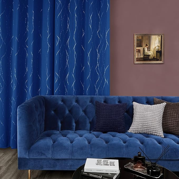 Deconovo Living Room Curtains 84 Inches Long, Thermal Insulated, Room Darkening - Image 4