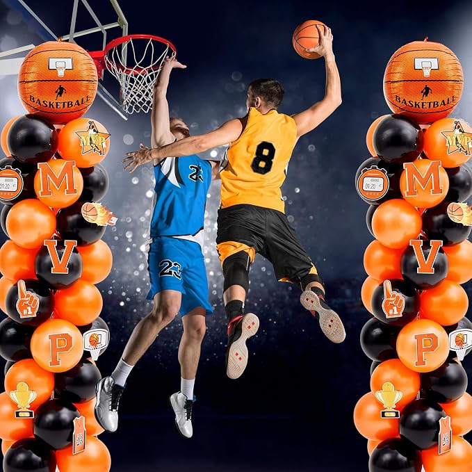 Gejoy 2 Sets Basketball Balloon Column Stand Kit Include 162 Latex Balloons 12 - Image 6