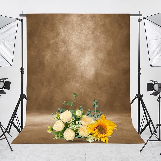 Abstract Photography Backdrop for Photoshoot 8x12ft, Dark Brown, No Stand | - Image 4