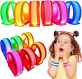 GIFTINBOX 12/6 PCS LED Light Up Bracelets for Kids Adults, LED Glow Flashing Arm Wrist Bands, Glow in The Dark Party Supplies for Night Events, Festivals. Party Favors For Concerts Rave Sports