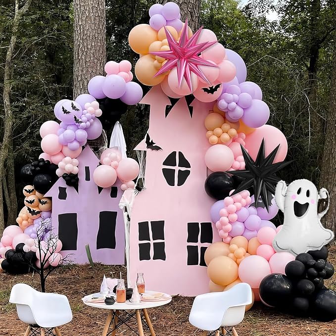 Pastel Halloween Balloon Arch Kit - Image 3
