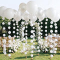 120 Pcs Wedding DIY Floating White Balloon Wall Garland Kit 5 Inch Balloons by Unknown