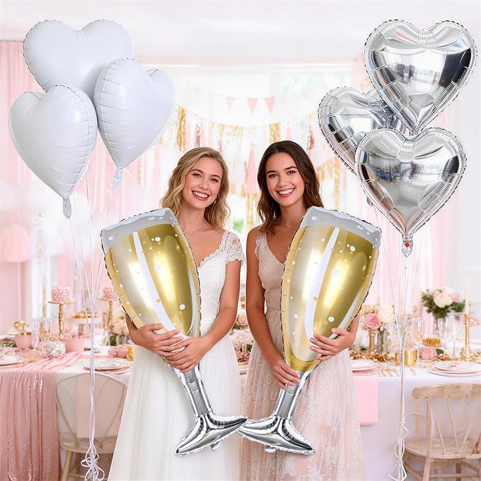 Champagne Balloons, Engagement Party Balloons - Image 8