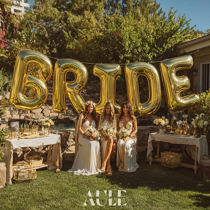AULE 40 Inch Gold R Balloon Letter Foil A-Z Birthday Big Alphabet | Birthday - Image 3