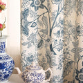 Designer Elegant Linen Printed Curtains, 2 Panels, kitchen Bedroom Living Room by Isaennehomedecoration