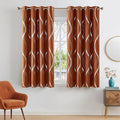 NICETOWN Fall Burnt Orange Blackout Curtain Panels by NICETOWN