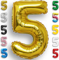 Gold Number Balloon 5 Mylar Foil Balloons 32 inch by Unknown