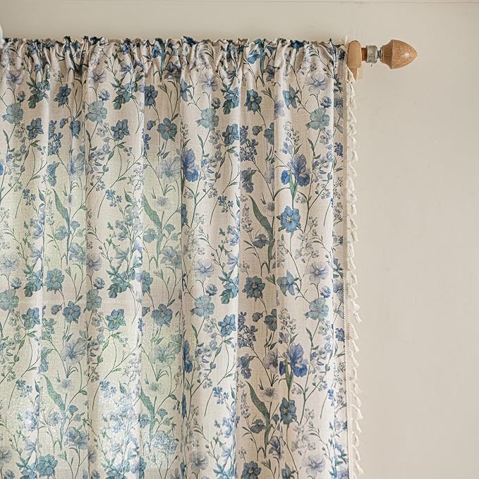 ENJOYBRIDAL Floral 63 Inch Curtains - Image 2