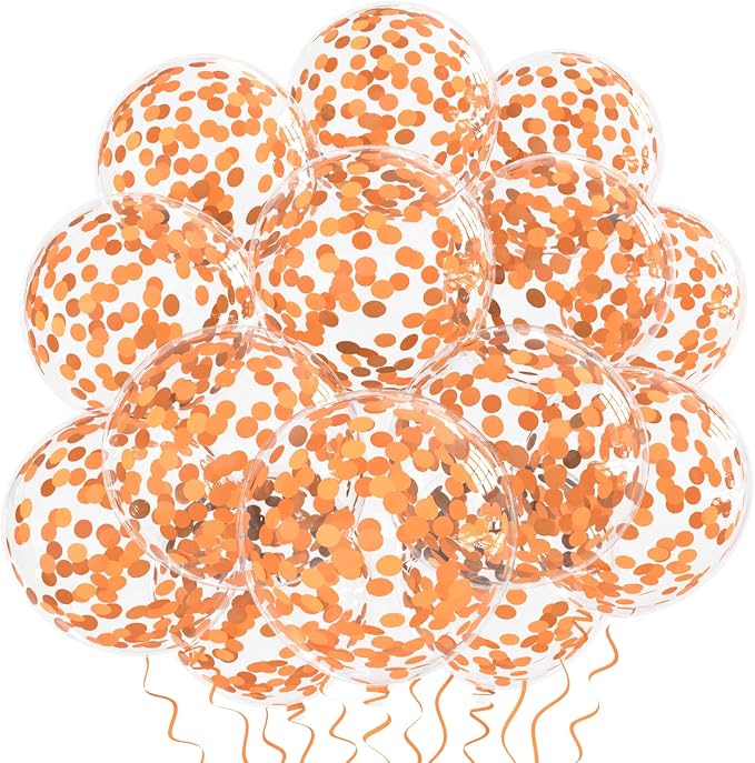 VHUWE Orange Confetti Balloons by VHUWE