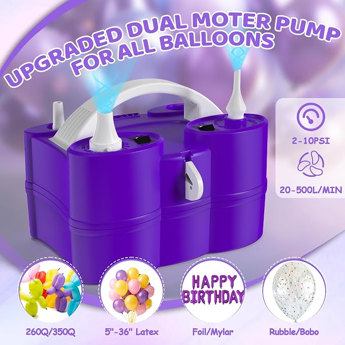 Balloon Pump Electric, 3-in-1 Portable Air Pump - Image 4