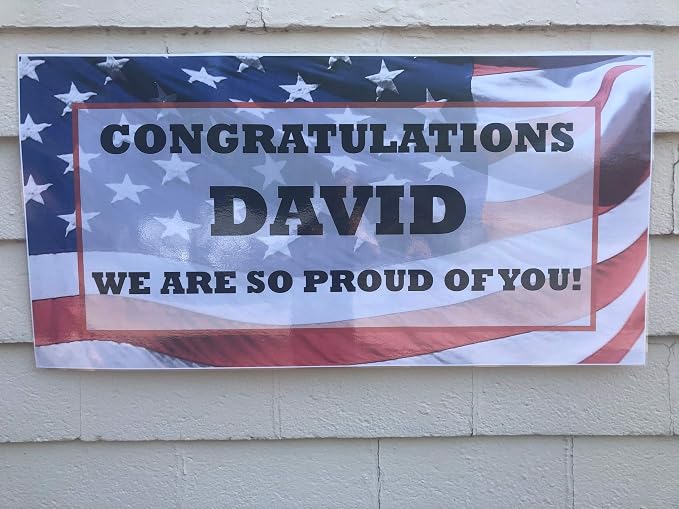 Personalized Welcome Home Military Banner by CopyKing