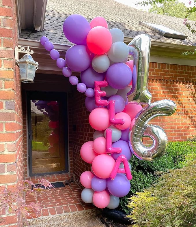 40 Inch Silver 16 Number Balloons Giant 16 or 61 Balloons Silver Birthday 16 - Image 4