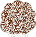 VHUWE Brown Confetti Balloons 25 Pcs, 12 Inch Thickened Clear Latex Balloon by VHUWE