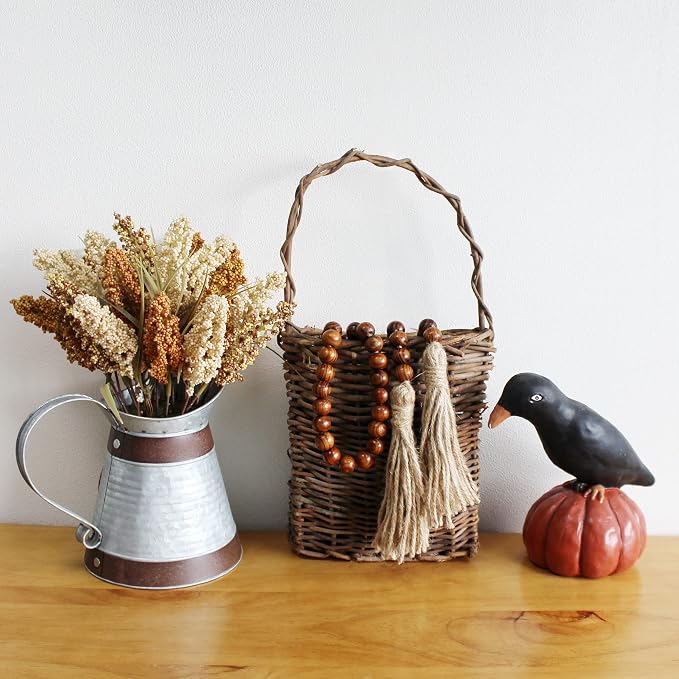 CVHOMEDECO. Wood Grain Beads Garland - Image 3