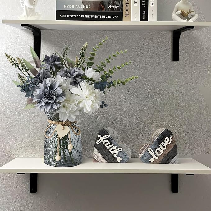 Leftover Fake Flowers in Vase, Faux Flowers in Vase, Table Centerpieces - Image 4