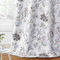 H.VERSAILTEX Blackout Curtains 108 Inch Length 2 Panels Set Floral Print by HVERSAILTEX
