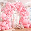 412pcs Pastel Pink Balloon Garland Arch Kit 18 12 10 5 Inch Different Sizes by PAXILE