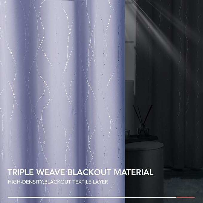 Deconovo Living Room Curtains 36 Inches Long, Thermal Insulated, Room Darkening - Image 8