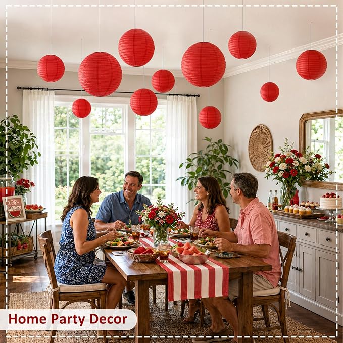 Red Paper Lanterns, bridal showers, restaurants and Chinese Japanese parties - Image 7